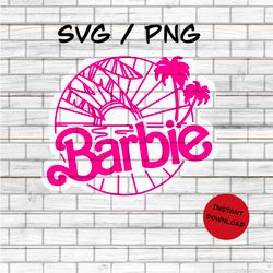 Malibu Babe Doll, Babe, Birthday Girl Doll, SVG, PNG, Cut File