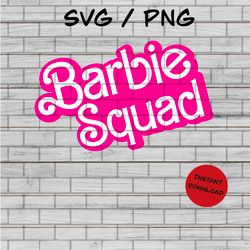 pink doll dolly party squad, bachelorette girl doll, svg, png