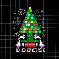 Oh Chemistree Png, Science Tree Christmas Png, Chemistry Tree Christmas Png, Science Christmas Png, Chemistry Christmas