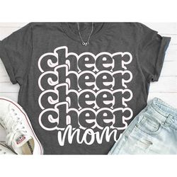 Cheer Mom svg, cheer svg, cheerleader svg, cheerleader Mom, retro svg, mom shirt, svg, dxf, eps, png, iron on, download,