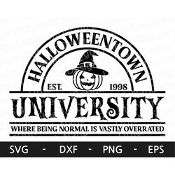Halloweentown University svg, Halloween svg, Halloween Shirt, Witch hat svg, Spooky Vibes svg, dxf, png, eps, svg file f