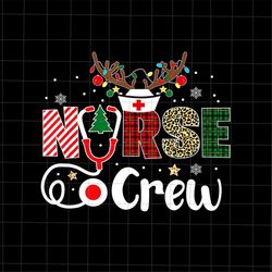 Nurse Crew Png, Nurse Stethoscope Christmas Png, Nurse Xmas Png, Nurse Christmas Png, Santa Nurse Png