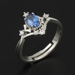 Trendy Disney Princess Open Adjustable Rings Cute Finger Rings Girl Jewelry Crystal Rings Wedding Accessories