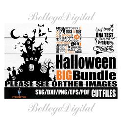 Halloween SVG Big Bundle , Cut File ,Printable Vector, Cricut , Silhouette , Instant Download , Commercial Use Digital D