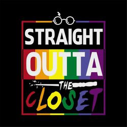 Straight Outta Closet Shirt Svg, LGBT Shirt Svg, Happy Pride Month, Undiscriminated LGBT, Silhouette, Svg, Png, Dxf, Eps