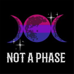 Not A Phase Bisexual Flag Shirt LGBT Bi Gay Pride Moon Gifts Tank Top svg