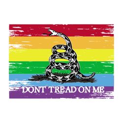 Flag Gadsden LGBT Do not touch me Libertarian 2nd Amendment 2A Rainbow Flag ANCAP with Rainbow Flag Grunge, svg