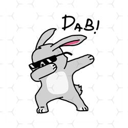 Dabbing Easter Bunny Svg, Easter Svg, Bunny Svg, Glasses Svg, Cool Bunny Svg, Easters Day Gift Svg, Easter Bunny Svg, Ea