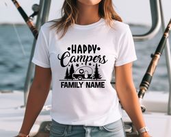 Personalized Camp Shirt,Family Camping Shirt,Family Name Camp Sig