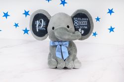 personalized elephant for newborn baby, custom elephant baby keep