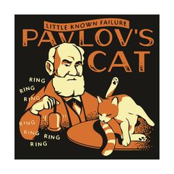 Little Known Failure Pavlovs Cat Svg, Trending Svg, Ivan Petrovich Pavlov Svg, Cat Svg, Ring The Bell Svg, Belling Svg,