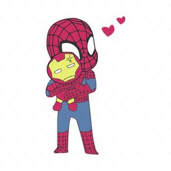Spiderman And Ironman Svg, TV Show Svg, Spiderman Svg, Iron Man Svg, Superheroine Svg, Spider Svg, Spiderman Mask Svg, S