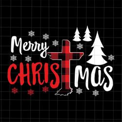 Merry Christmas Svg, Christians Buffalo Plaid Svg, Jesus Buffalo Plaid Svg, Christians Svg, Jesus Christmas Svg