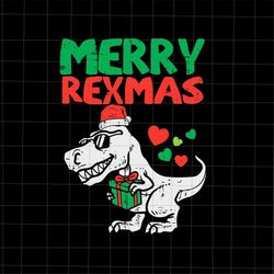 Merry Rexmas Christmas Svg, T-rex Christmas Svg, Dinosau Christmas Svg, T-rex Xmas Svg, Kids Christmas Svg