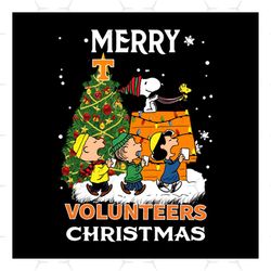 Merry Volunteers Christmas Svg, Christmas Svg, Volunteers Svg, Snoopy Svg, Merry Christmas Svg, Christmas Party Svg, Chr