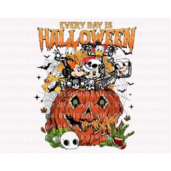 Every Day Is Halloween Png, Mouse And Friends PNG, Halloween Skeleton Png, Halloween Pumpkin Png, Spooky Season Png, Tri