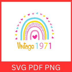 Vintage 1971 Retro Svg | VINTAGE 1971 SVG DESIGN | Vintage 1971 Sublimation Designs | Printable Art | Digital Download