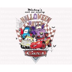 Halloween Png, Halloween Cars Png, Cars Character Halloween Png, Boo Png, Trick Or Treat Png, Spooky Vibes Png, Hallowee