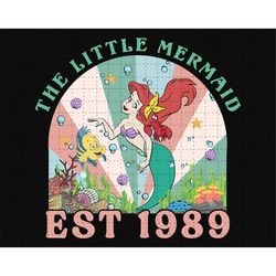 Retro Mermaid 1989 Png, Princess Png, Family Vacation Png, Family Trip Png, Vacay Mode Png, Magical Kingdom Png, Family