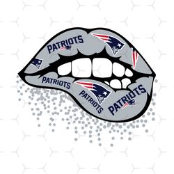 New England Patriots Inspired Lips Svg, Sport Svg, New England Patriots Svg, Sexy Lips Svg, New England Patriots Logo Sv