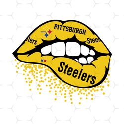 Pittsburgh Steelers Inspired Lips Svg, Sport Svg, Pittsburgh Steelers Svg, Sexy Lips Svg, Pittsburgh Steelers Logo Svg,