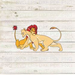 Mufasa And Sarabi Simba The Lion King 022 Svg Dxf Eps Pdf Png, Cricut, Cutting file, Vector, Clipart