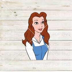 Belle Beauty And The Beast 002 Svg Dxf Eps Pdf Png, Cricut, Cutting file, Vector, Clipart
