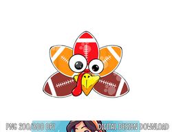 Funny Thanksgiving Baby Turkey Football Balls Sport Lovers png, sublimation copy
