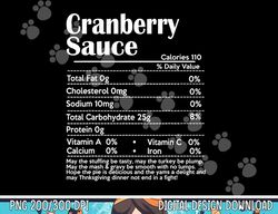 Funny Thanksgiving Sauce Food Shirt Cranberry Nutrition Fact png, sublimation copy
