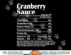 Funny Thanksgiving Sauce Food Shirt Cranberry Nutrition Fact png, sublimation copy