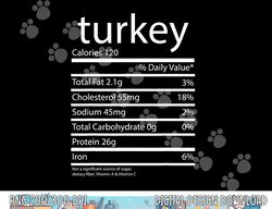 Funny Turkey Family Thanksgiving Nutrition Facts Food Men png, sublimation copy