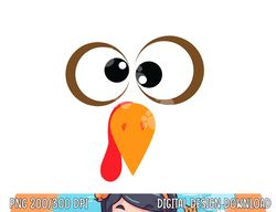 Funny Turkey Family Thanksgiving Turkey Face Friendsgiving png, sublimation copy