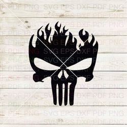 Punisher Silhouette 045 Svg Dxf Eps Pdf Png, Cricut, Cutting file, Vector, Clipart