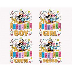 Bundle Birthday Svg, Mouse And Friends Svg, It's My Birthday Svg, Birthday Shirt Svg, Birthday Svg, Birthday Party Svg,
