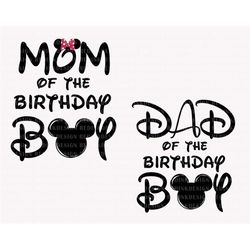 Birthday Svg Bundle, Dad Of The Birthday Boy Svg, Mom Of The Birthday Boy Svg, Magical Castle Svg, Birthday Shirt Svg, M