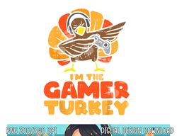Gamer Turkey VIdeo Games Gaming Boys Thanksgiving Kids Men png, sublimation copy