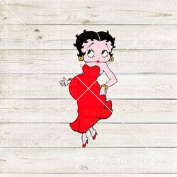 Betty Boop 005 Svg Dxf Eps Pdf Png, Cricut, Cutting file, Vector, Clipart
