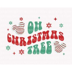 Oh Christmas Tree Svg, Retro Christmas svg, Christmas Tree Cakes Svg, Family Vacation Christmas Svg, Christmas Shirt, Ho