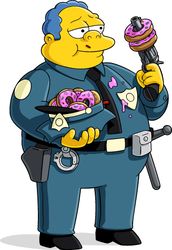 The Simpsons. Chief Clancy Wiggum. SVG, PNG, JPG files. Digital download.
