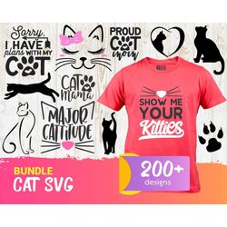 Cat svg Bundle, Cat Lover svg, Cat Mom svg, Funny Cat svg, Cat Quotes svg, Cat Sayings svg, Pet svg Bundle /