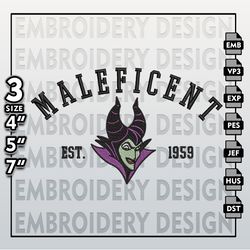 Halloween Machine Embroidery Pattern, Maleficent Est Halloween Embroidery files, Disney Halloween Embroidery Designs