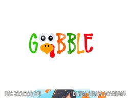Gobble Funny Turkey Pilgrim Thanksgiving Boys Girls Toddler png, sublimation copy