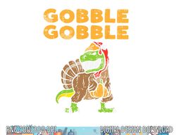 Gobble Trex Dino Turkey Kids Toddler Boys Thanksgiving Gift png, sublimation copy