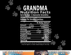 Grandma Nutrition Facts Halloween Thanksgiving Christmas png, sublimation copy