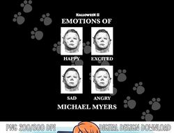 Halloween 2 Emotions Of Michael Myers png,sublimation copy
