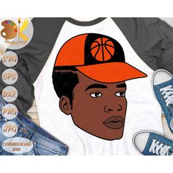basketball svg | black man svg | basketball dad svg | african american cut file | basketball cricut file | eps, dxf, png