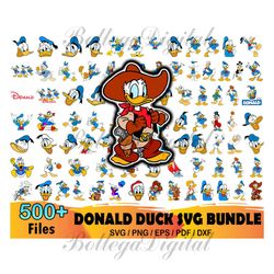 500 Donald Duck Svg Bundle, Disney Svg, Donald Duck Svg