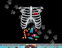 Halloween Costume XRay Skeleton Rib Heart Candy Adult Kids png,sublimation copy