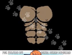 Halloween Gorilla Chest Costume Cute Monkey Muscles Abs png,sublimation copy