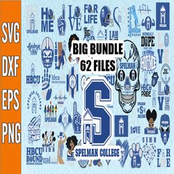 Bundle 62 Files Spelman College Football Team Svg, Spelman College svg, HBCU Team svg, Mega Bundle, Designs, Cricut, Cut
